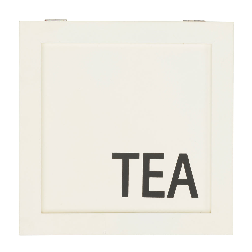 Wooden Tea Storage Box with 9 Compartments – Rustic Kitchen Organizer