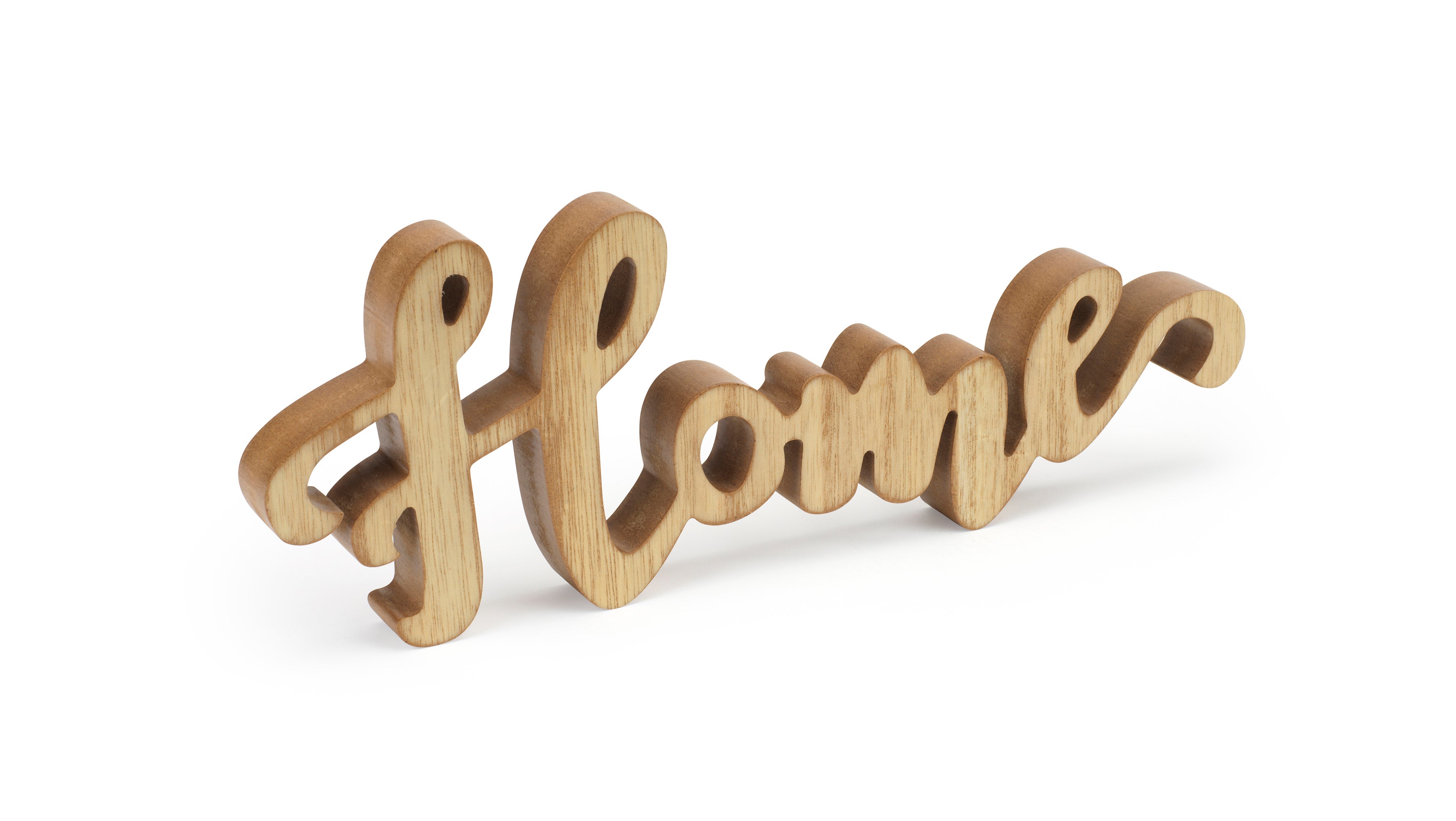 Rustic Wooden “Home” Sign – Farmhouse Style Tabletop Décor