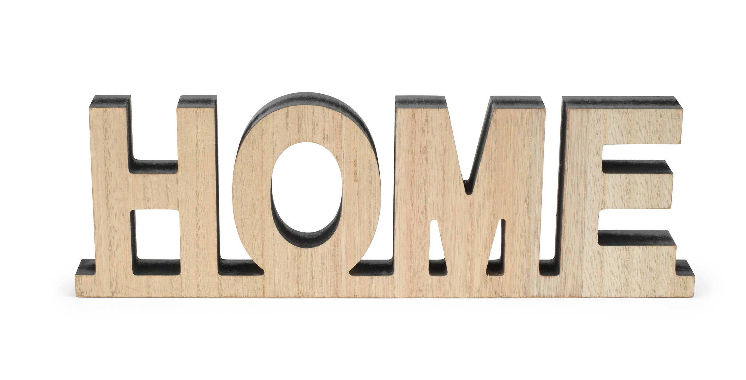 Wooden Block “HOME” Sign – Rustic Farmhouse Tabletop Décor