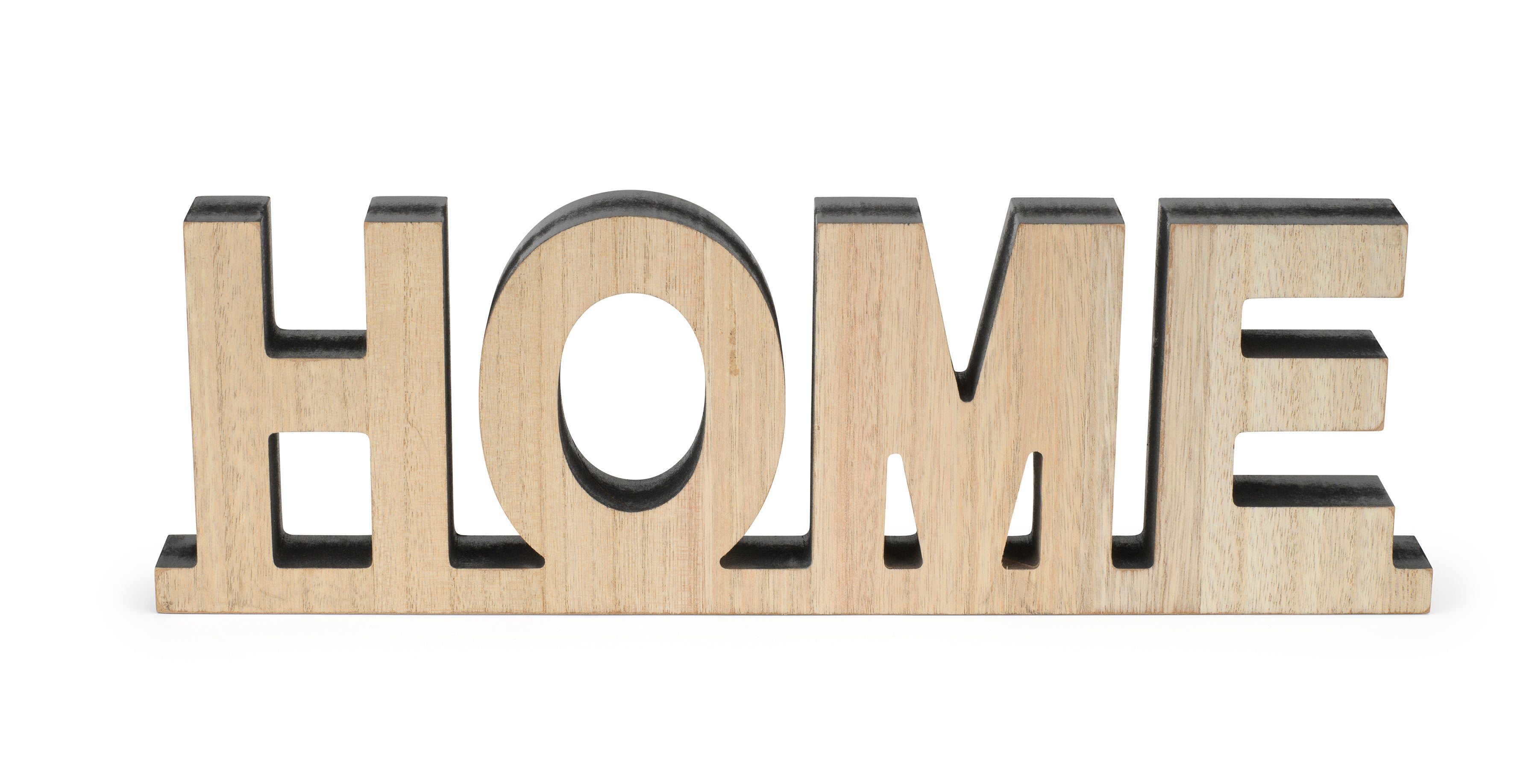 Wooden Block “HOME” Sign – Rustic Farmhouse Tabletop Décor