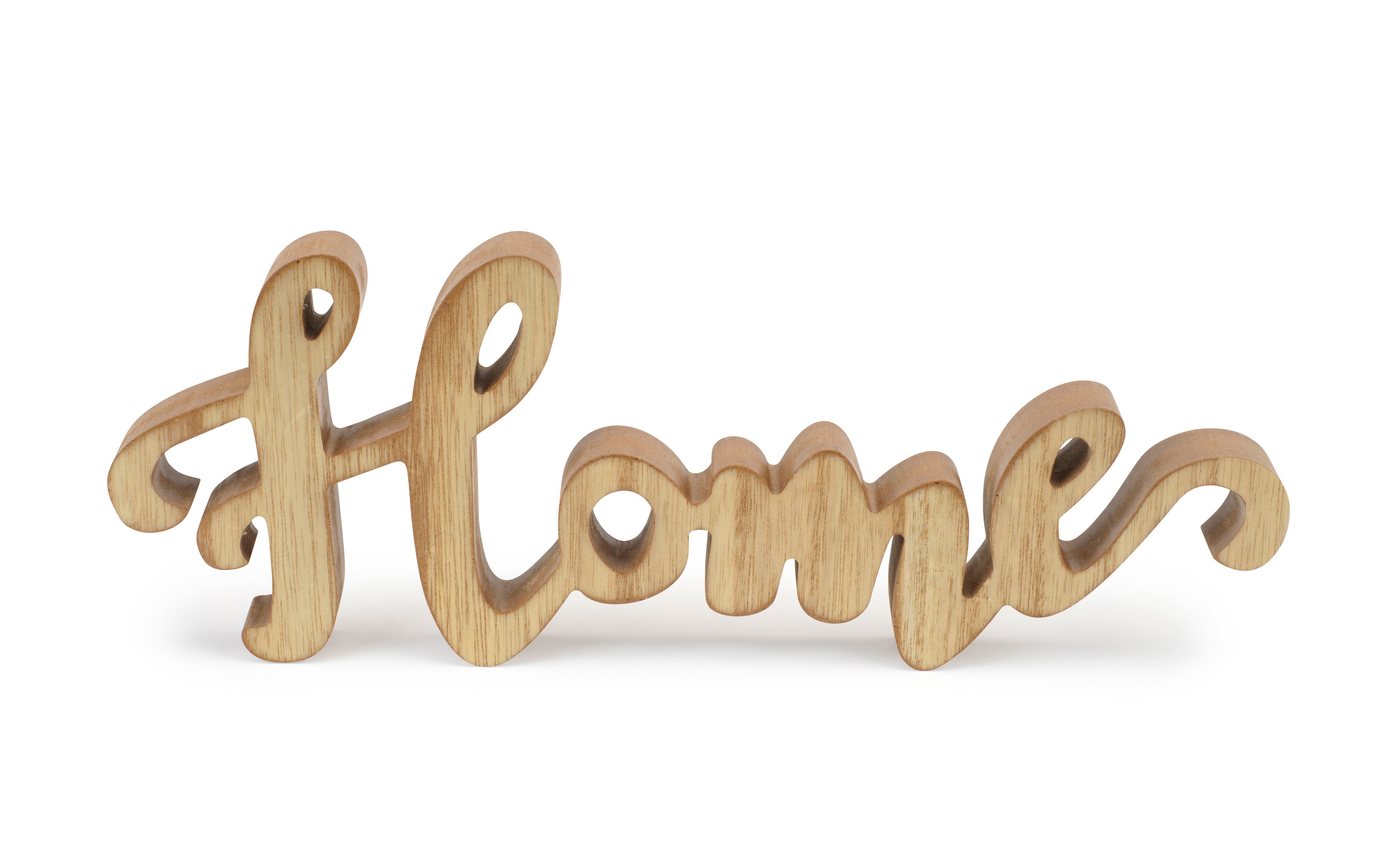Rustic Wooden “Home” Sign – Farmhouse Style Tabletop Décor