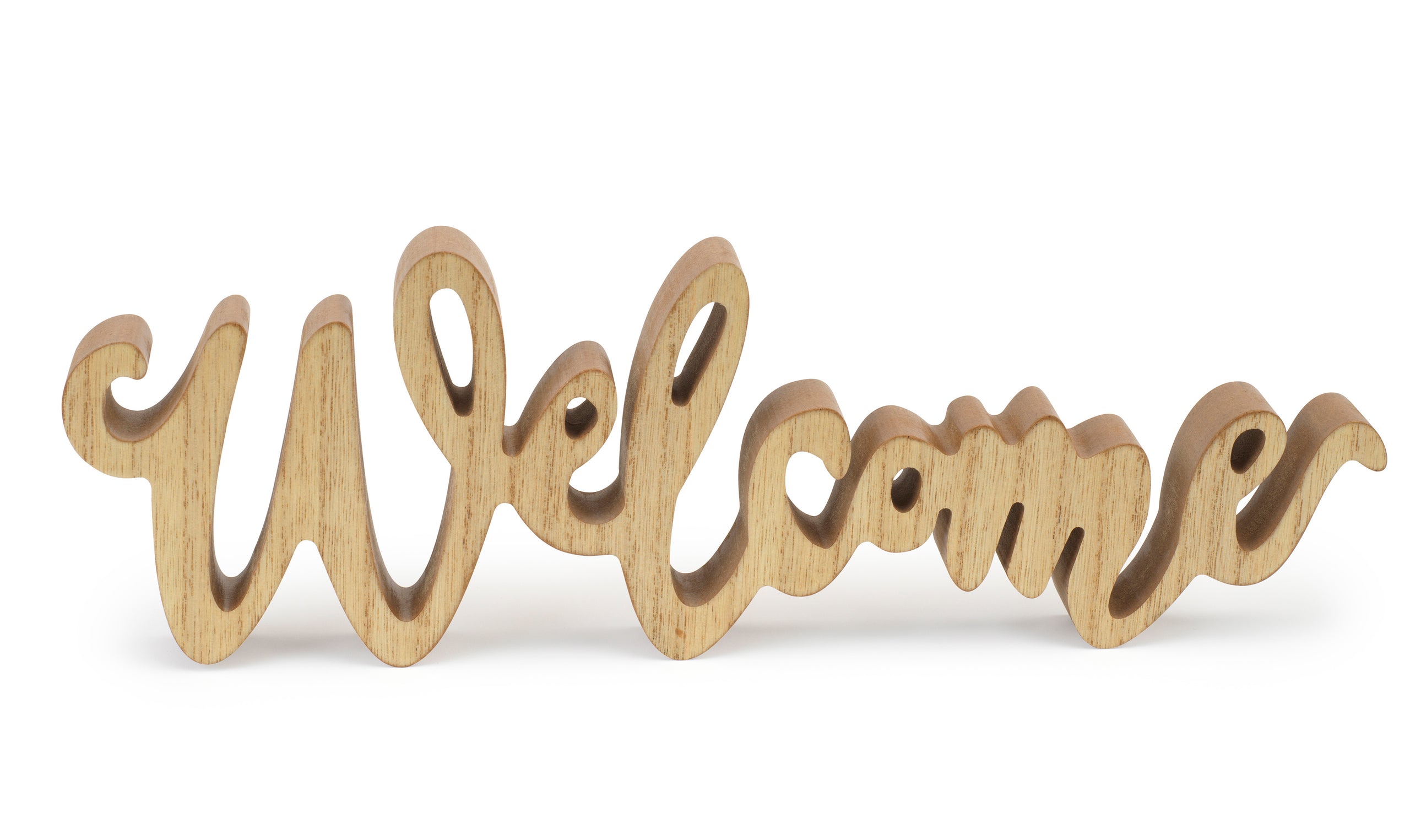 Rustic Wooden “Welcome” Sign – Farmhouse Style Tabletop Décor