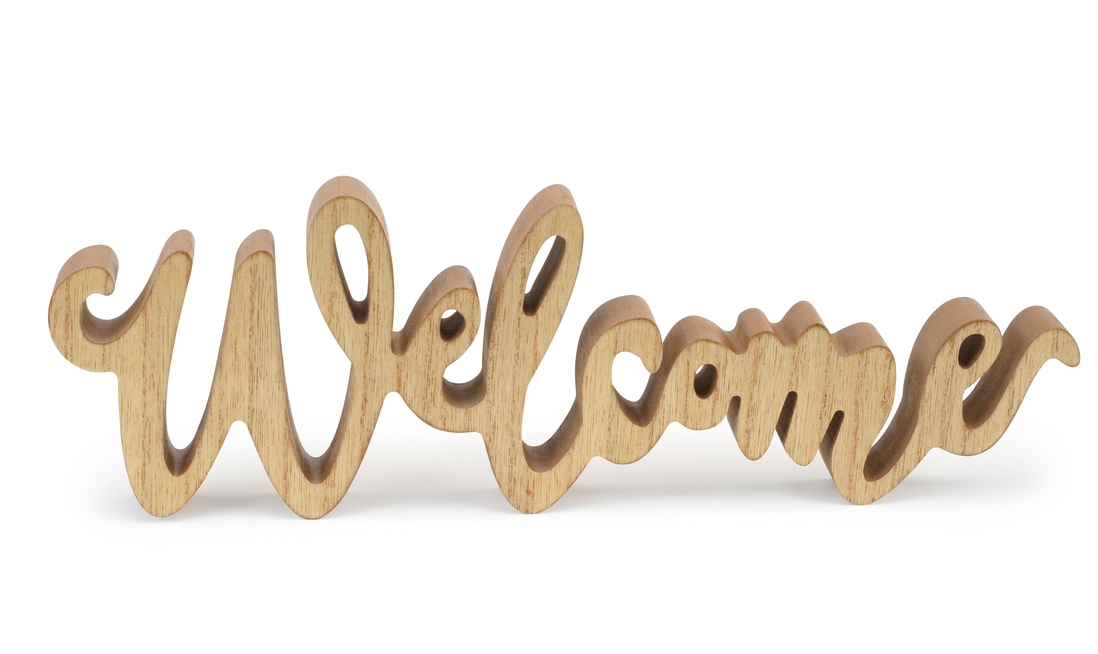 Rustic Wooden “Welcome” Sign – Farmhouse Style Tabletop Décor