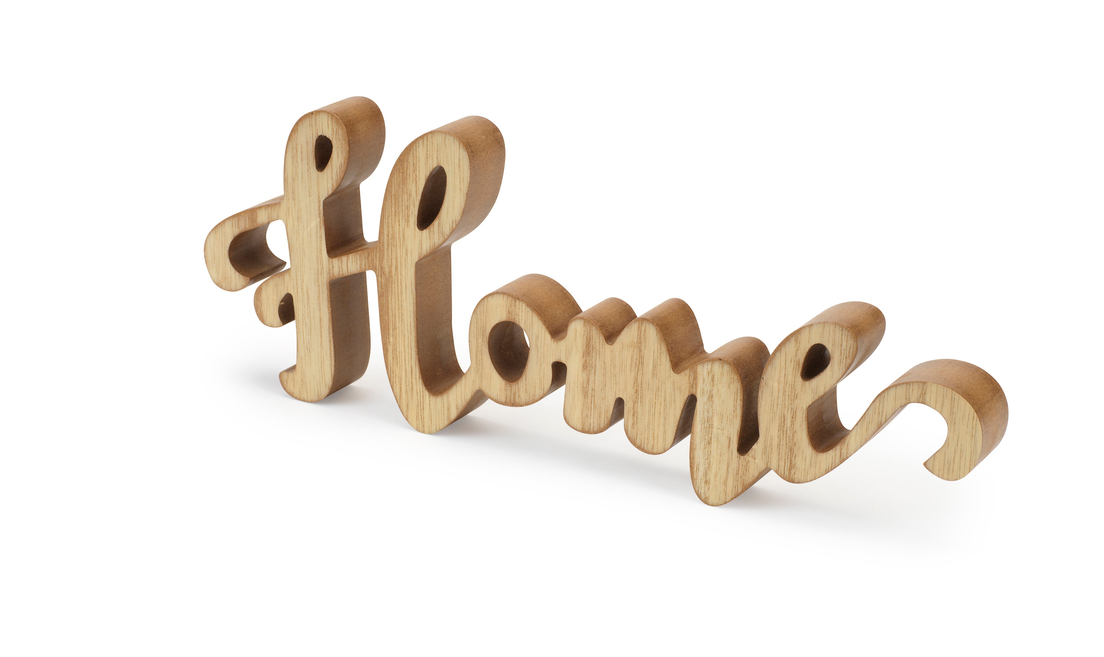 Rustic Wooden “Home” Sign – Farmhouse Style Tabletop Décor
