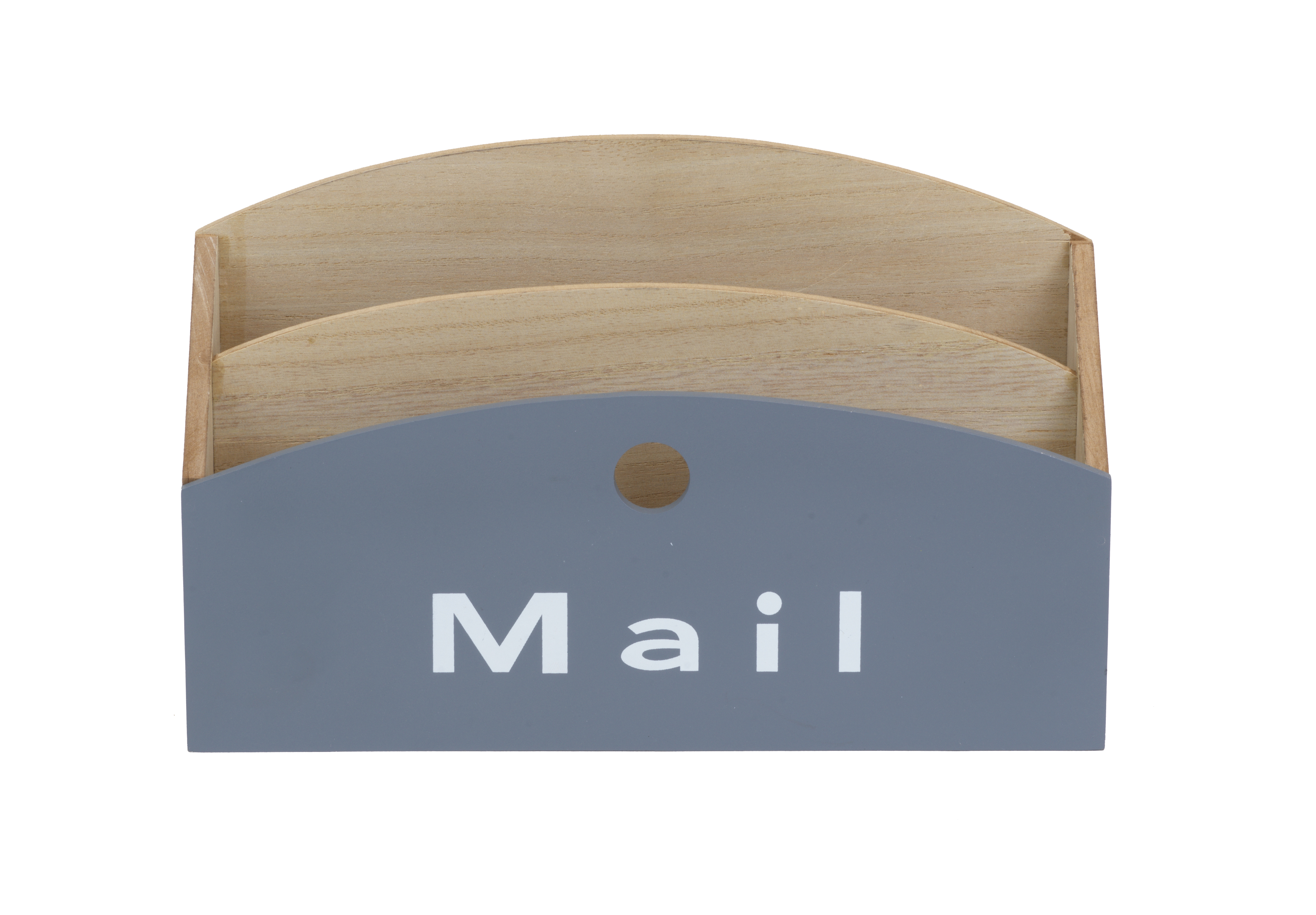 Wooden Mail Organizer with Letter Opener – Rustic Desk & Entryway Storage