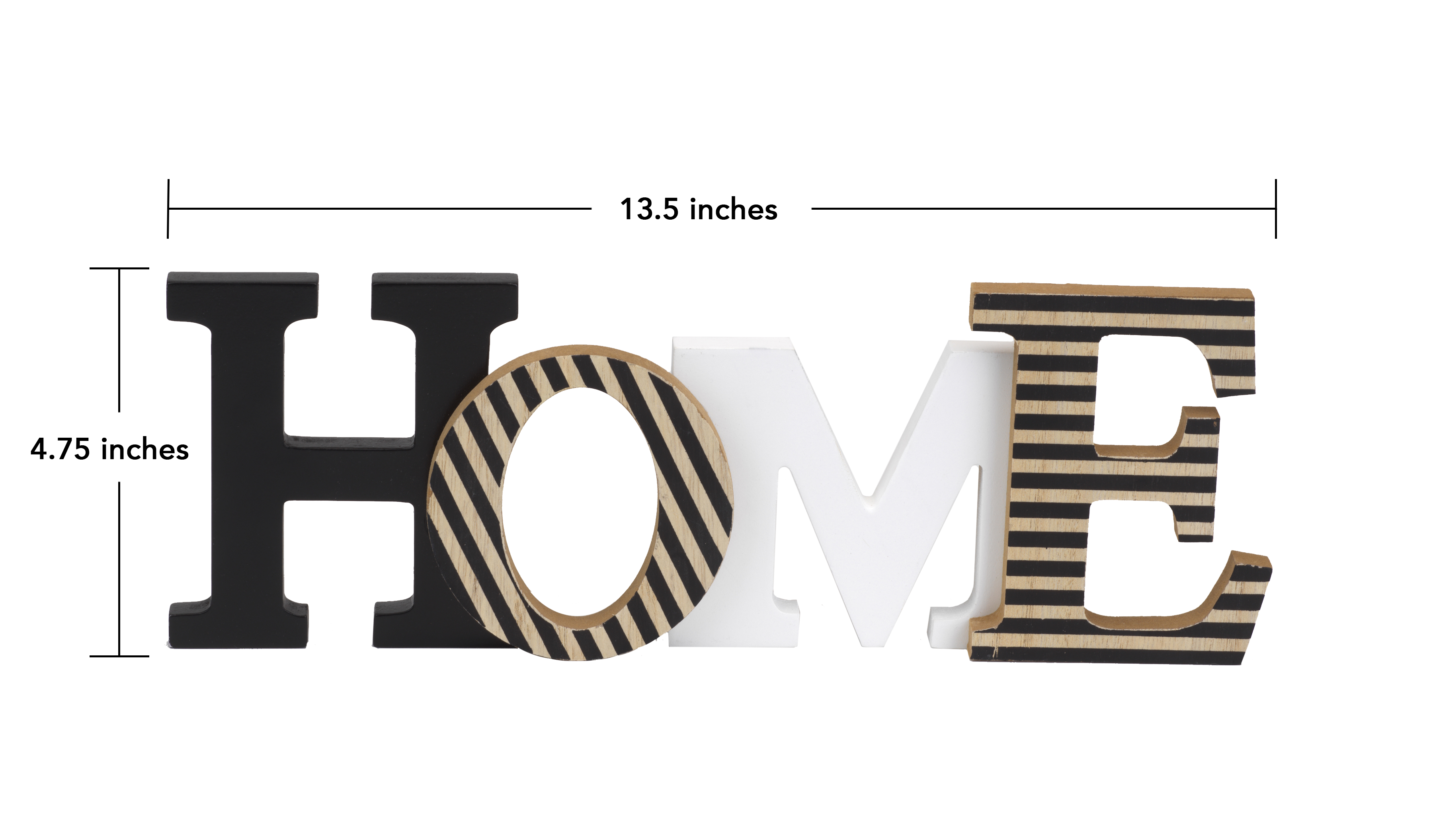 Modern Rustic Wood Home Decorative Sign, Standing or Wall Mount Cutout Word Decor, Living Room Accent, Home Letters Wood