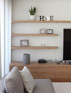 Modern Rustic Wood Home Decorative Sign, Standing or Wall Mount Cutout Word Decor, Living Room Accent, Home Letters Wood